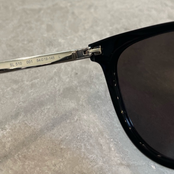 SAINT LAURENT SL510 001 54mm Cat Eye Sunglasses in Black - Picture 10 of 12